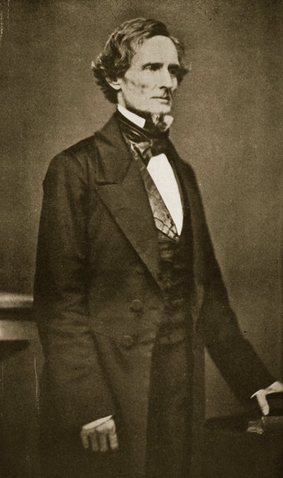 Jefferson Davis, Presidente della Confederazione del Sud, 1859-60 da Mathew B. Brady